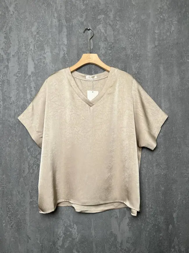 Блуза с v-вырезом ЭттоПлюс 1003 Размеры 50-58 фото 39