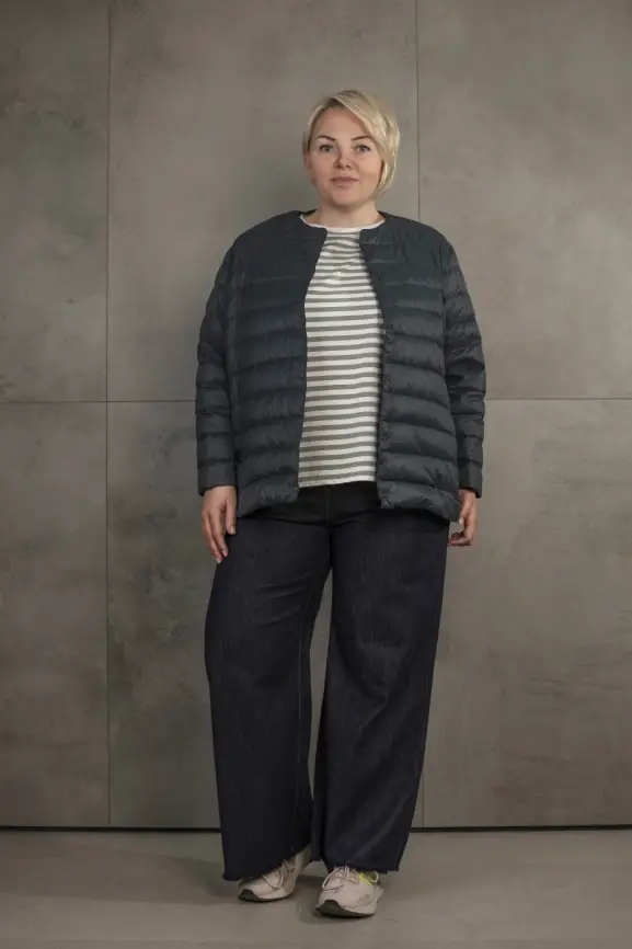 Легкая пуховая куртка 8802 фото 163