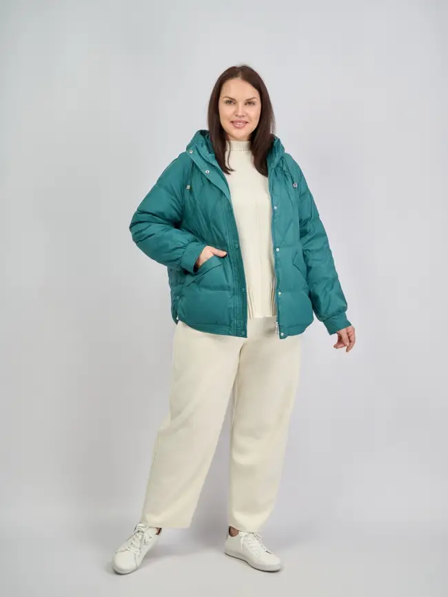 Пуховая куртка ЭттоПлюс 2553 Размер 48-52 фото 171