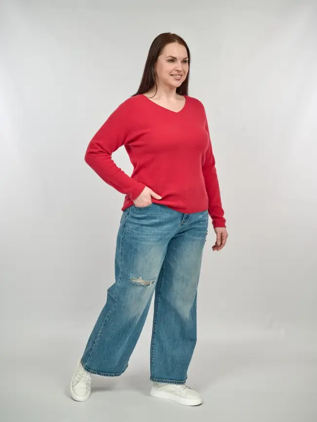 Джемпер шерсть,кашемир 25678 Размер 48-56 фото 4